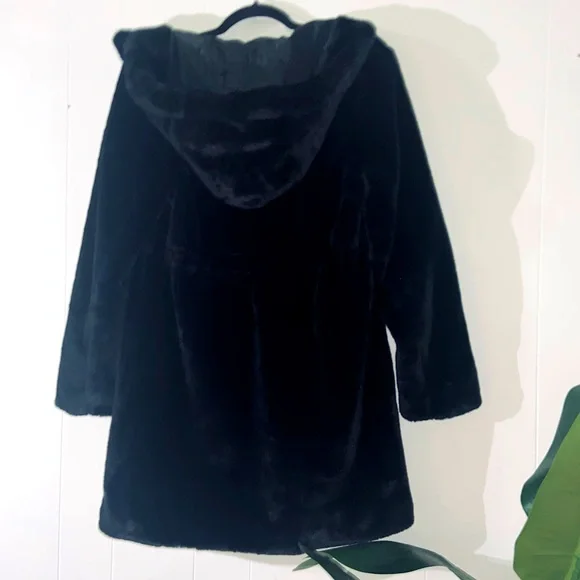 LOVE TOKEN XS FAUX BLACK FUR INSIDE DRAW STRING WAIST - THICK & VERY WARM! - Picture 2 of 7